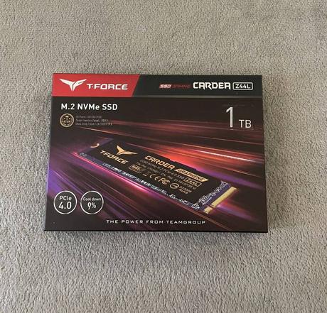 test du SSD nvme carder de teamgroup2