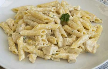 Pâtes au Poulet Sauce Crémeuse au Citron ww