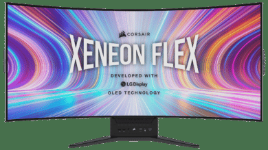 Corsair XENEON FLEX : lancement du moniteur de jeu OLED pliable à 2 399,99 euros Moniteur de jeu OLED Corsair XENEON FLEX 45WQHD240