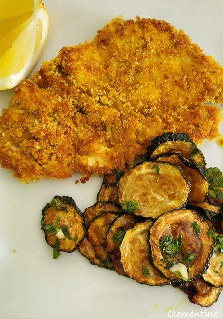 Escalopes de dinde panées