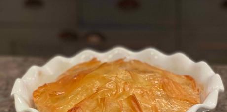 La tourte rapide pâte filo champignons et fromages