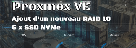 Ajout d’un nouveau RAID software sur le nœud d’un cluster Proxmox VE chez OVHcloud