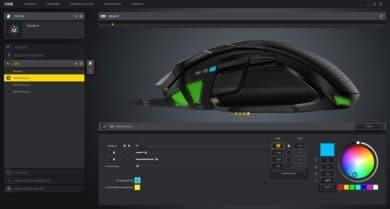 Corsair Nightsword RGB – Souris de jeu avec système de poids spécial