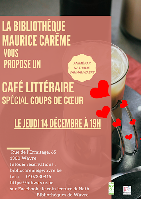 Café littéraire  coups de coeur   -   Idées cadeaux pour les fêtes