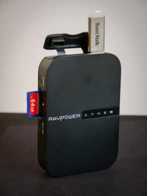 Examen RAVPower FileHub : routeur et stockage de données en déplacement RAVPower FileHub