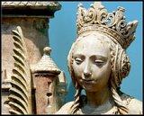 Sainte Barbe, calcaire polychromé, Villeloup (Aube) vers 1520-1530