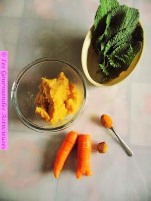 Tartinade lentilles corail, carottes et curcuma (Vegan)