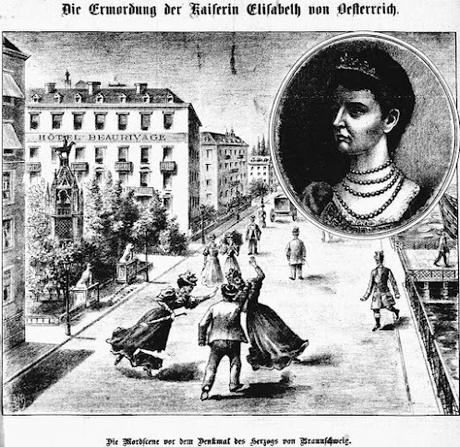 L'assassinat de l'impératrice d'Autriche à la une du journal Das Elsaß / L'Alsace