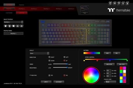 Examen du clavier de jeu TT Premium X1 RVB