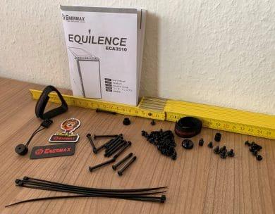 Enermax Equilence : tour midi avec panneau de verre foncé examinée Enermax Equilence : tour midi avec panneau de verre foncé examinée