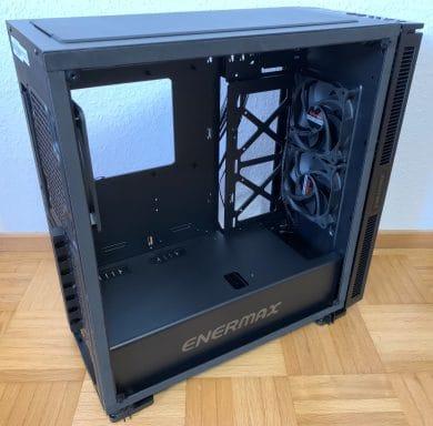 Enermax Equilence : tour midi avec panneau de verre foncé examinée Enermax Equilence : tour midi avec panneau de verre foncé examinée