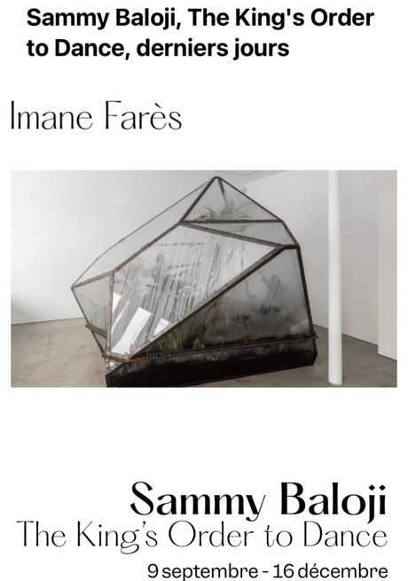 Galerie Imane Farès « Sammy Baloji » jusqu’au 16 Décembre 2023.
