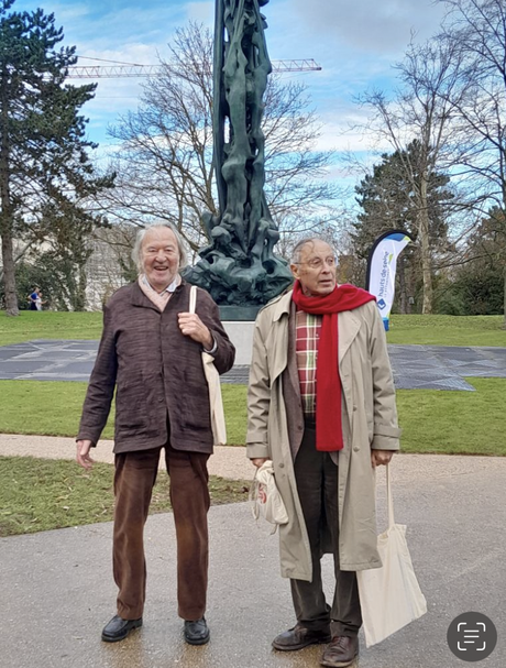 Jacques Zwobada « La verticale » Parc André Malraux à Nanterre- ce jour : le 12 Décembre 2023. Inauguration.