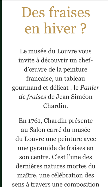 Musée du Louvre. « Un Chardin d’Hiver »