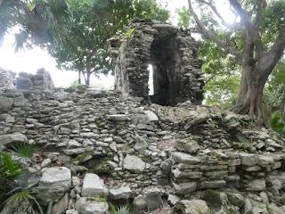 Les ruines de Xaman-Ha et les petits capybaras