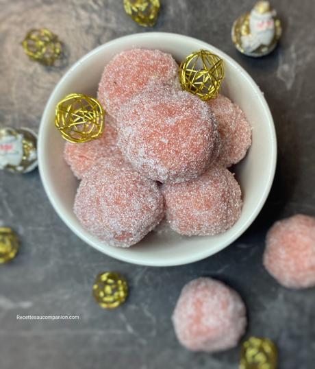 Truffes girly aux biscuits roses de Reims recette facile