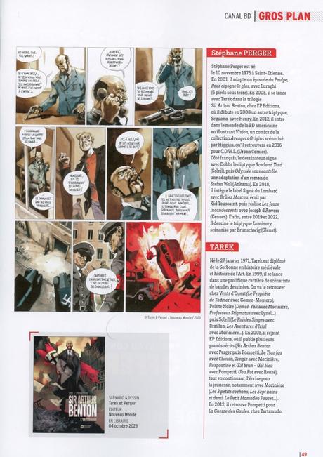 Un article dans Canal BD