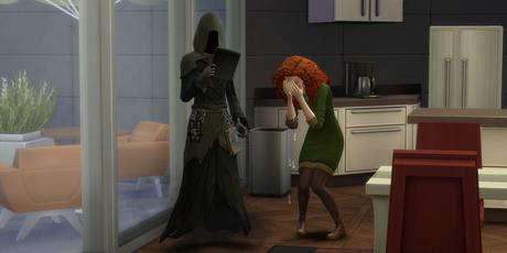 La version Sims 4 de Mérida connaît une triste fin au Disney Princess Challenge, mettant en vedette la Faucheuse