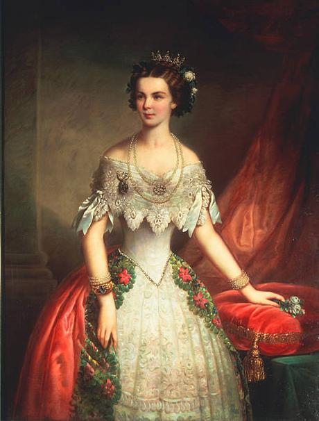 Portrait de l'impératrice Elisabeth par Eduard Kaiser (1854)