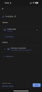 Routines Google Home