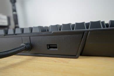 Port USB sur le clavier