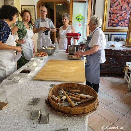 Atelier de cuisine au Restaurant Su Barchile à Orosei (Sardaigne)