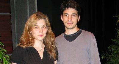 Laurent Fressinet et son épouse Almira Skripchenko au Championnat de France d'échecs 2008 © Chess & Strategy
