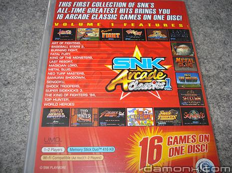 PSP - SNK Arcade Classics Volume 1