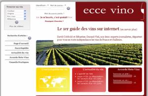 Ecce Vino : le premier e-guide des vins