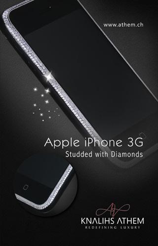 Apple iPhone incrusté diamants Knalihs Athem