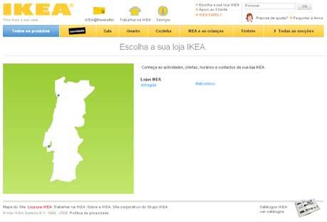 Ikea - Carte Portugal