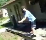 vidéo bouteille fusée couilles