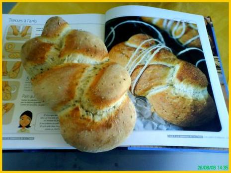 Pain à la semoule et à l'anis