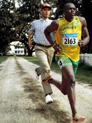 Usain Bolt trace sa route à Hollywood