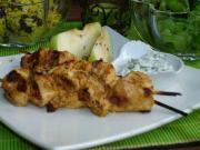 Brochette de Poulet Tikka Masala et Raïta de Pommes