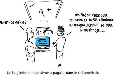 Un bug informatique sème la pagaille dans le ciel américain