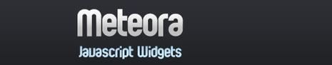Meteora, widget javascript mootools