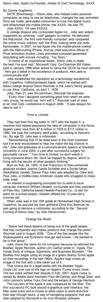 Steve Jobs est mort... Ah bah non oups photo Steve Jobs est mort... Ah bah non oups