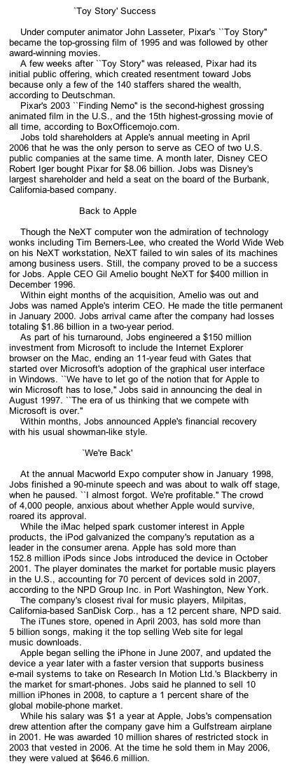 Steve Jobs est mort... Ah bah non oups photo Steve Jobs est mort... Ah bah non oups