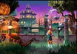 Les célèbres personnages de Tim Burton, Jack Skellington et son amie Sally arrivent pour Halloween à Disneyland
