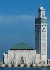 La grande mosquée de Casablanca : un monument impressionnant.