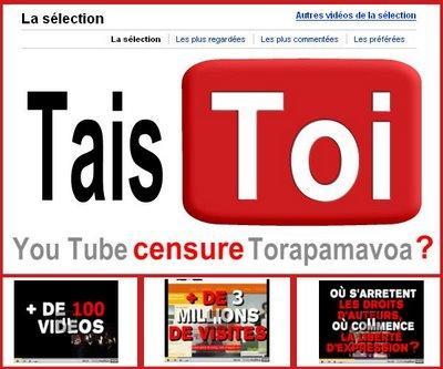 Torapamavoa versus Youtube : soutiens Recus Day 2