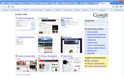 google-chrome-accueil Google Chrome, premières impressions