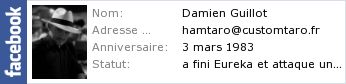 Le profil Facebook de Damien Guillot