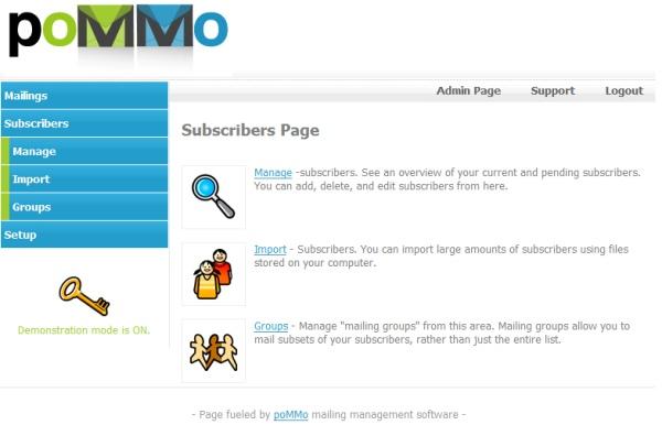 poMMo, logiciel e-mailing PHP/mySQL