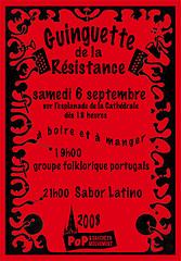Affichette de la Guinguette de la Résistance 2008