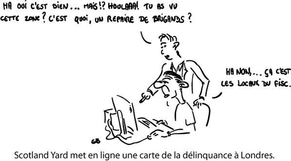 Scotland Yard met en ligne une carte de la délinquance à Londres
