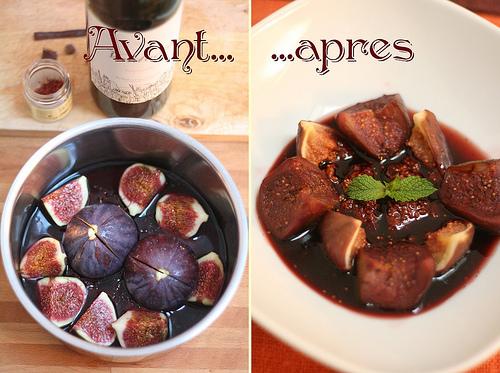 Figues au vin rouge & aux épices
