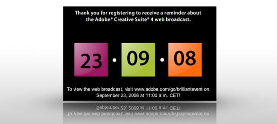 Adobe CS4 annoncée le 23 septembre