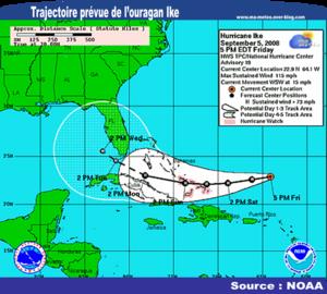 [Ouragan Ike] Bahamas, Cuba et Floride de nouveau en ligne de mire